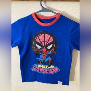 Marvel Comics Spider Man Boy’s Graphic Tee, Blue, Used, Sz 6